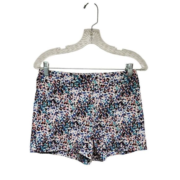 Margaret M Stretch Chino Abstract Pattern Short Size Small Petite - Picture 1 of 7